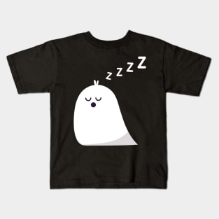 Sleeping Ghost Funny Halloween Kids T-Shirt